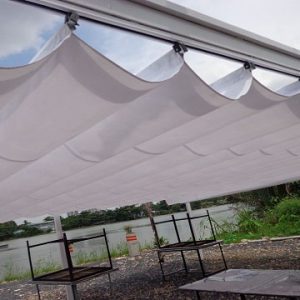 Bạt xếp lớp màu trắng